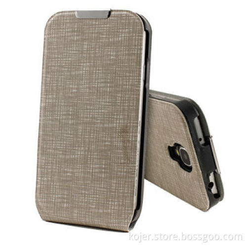 Leather Flip Mobile Phone Cases for Samsung Galaxy S4 i9500, Various Colors Available